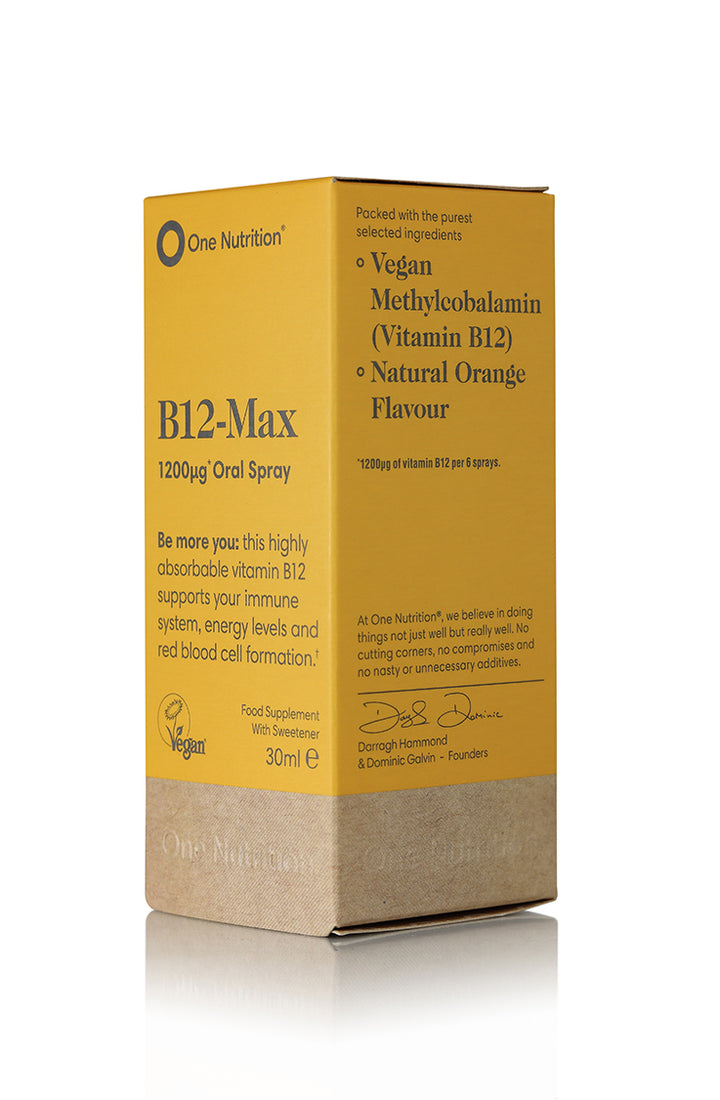 One Nutrition B12-Max supplement box on a white background