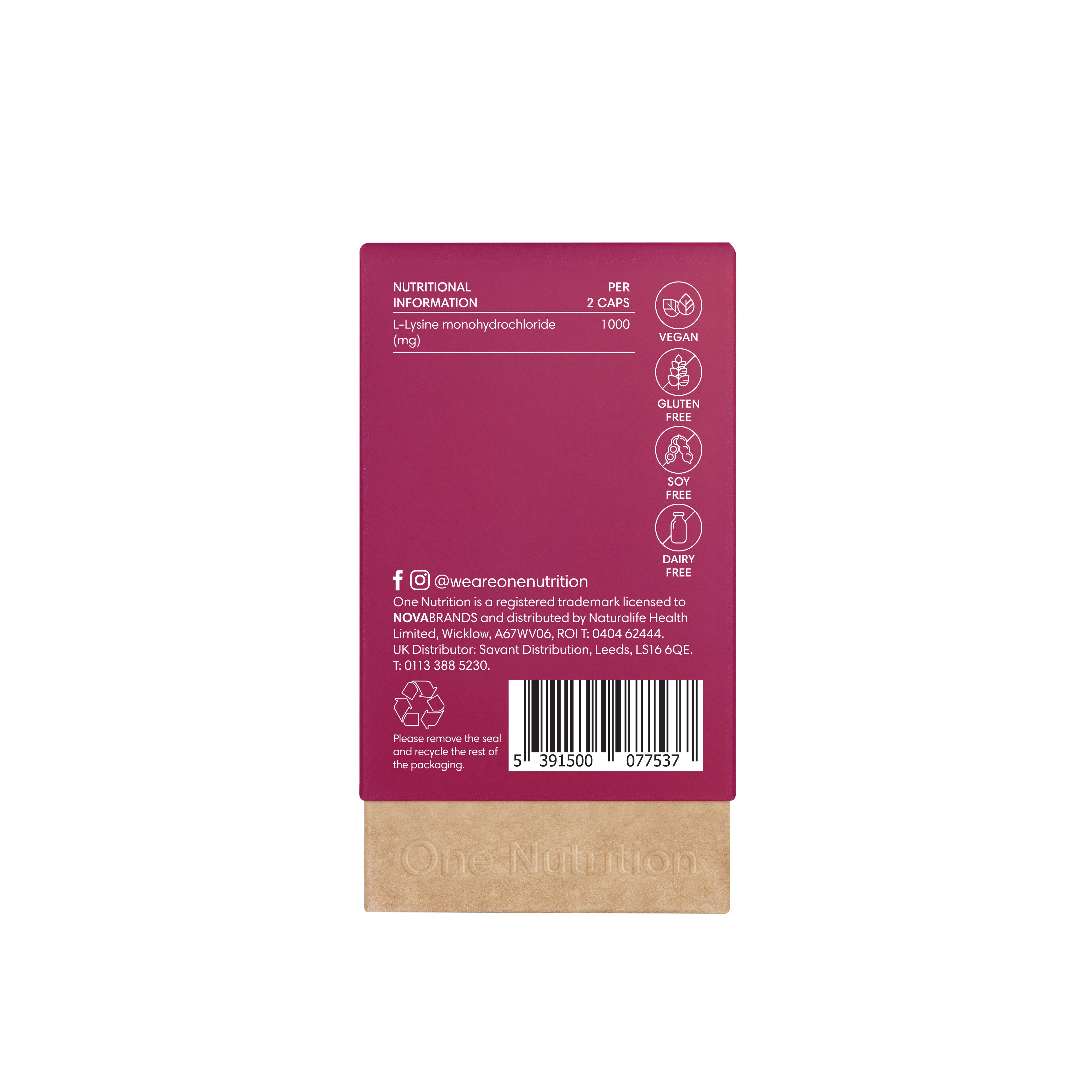Nutritional information label on a product packaging with a white background