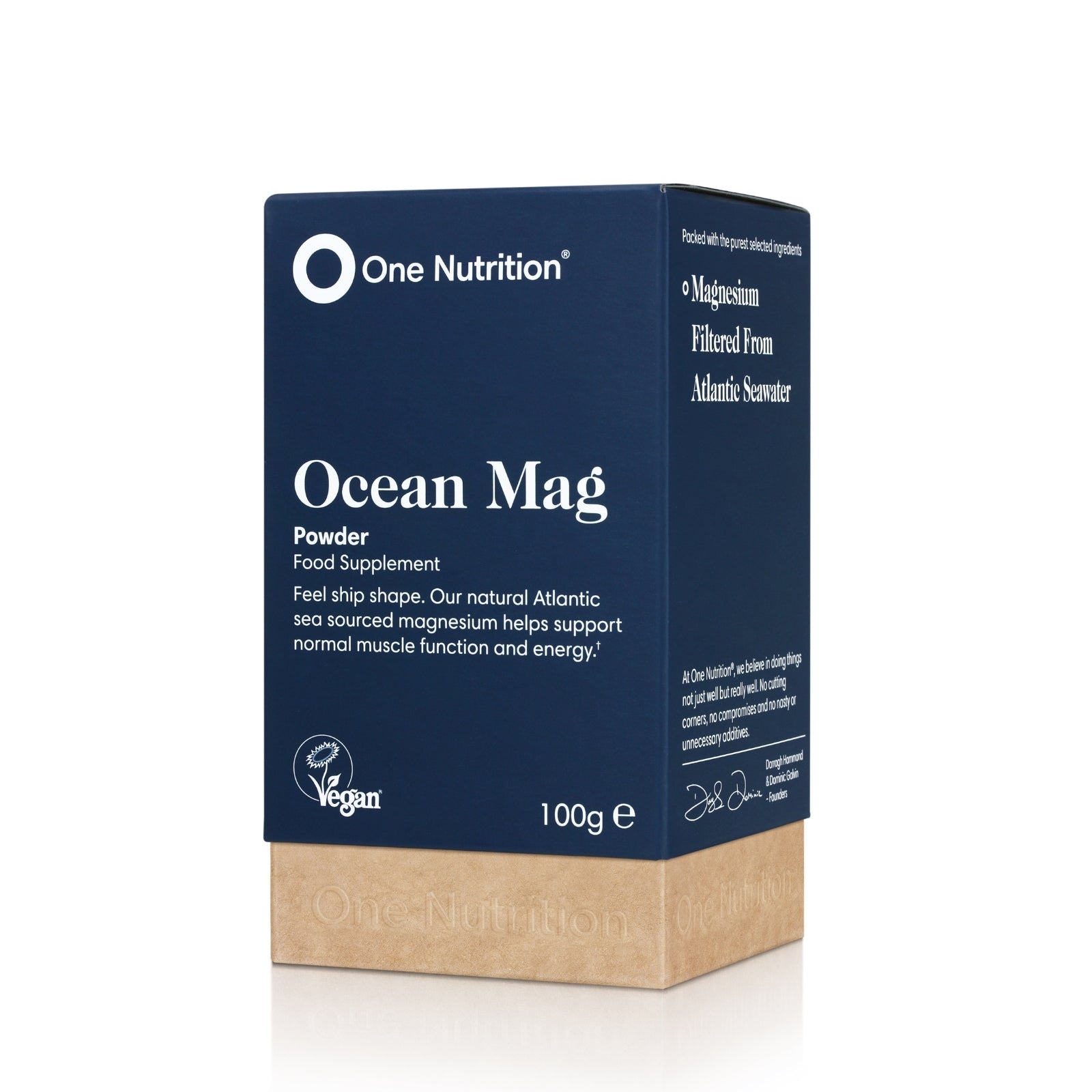 One Nutrition Ocean Mag Powder supplement packaging on a white background